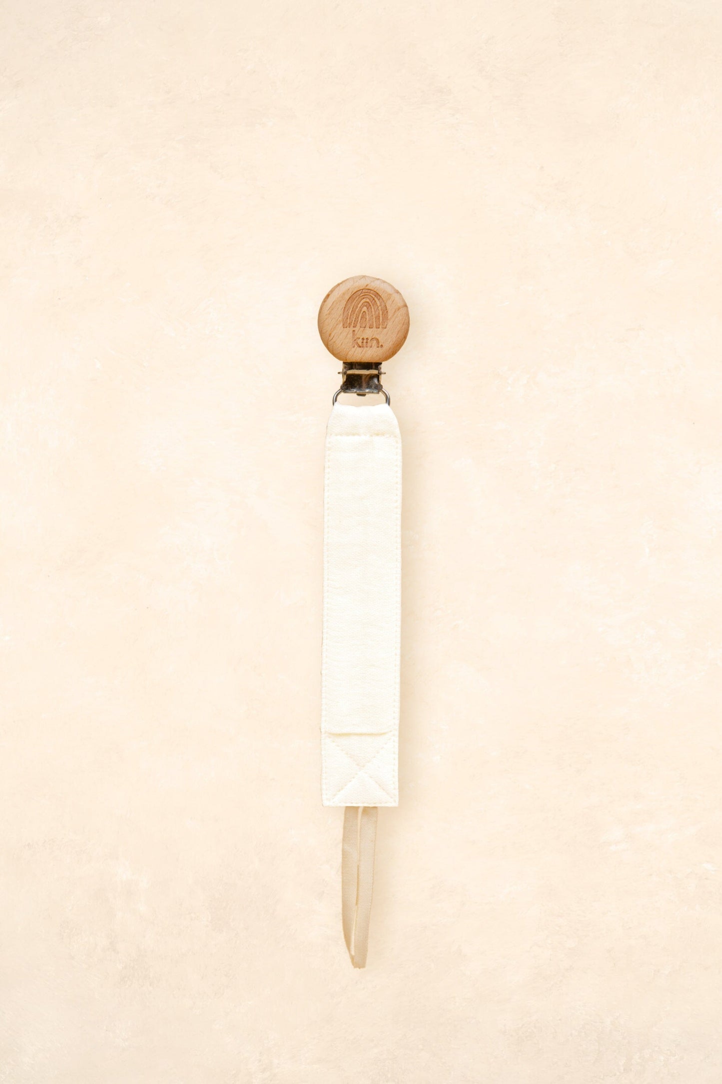 Cotton Dummy Clip Dummies + Teethers Kiin ® Ivory 