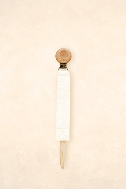 Cotton Dummy Clip Dummies + Teethers Kiin ® Ivory 