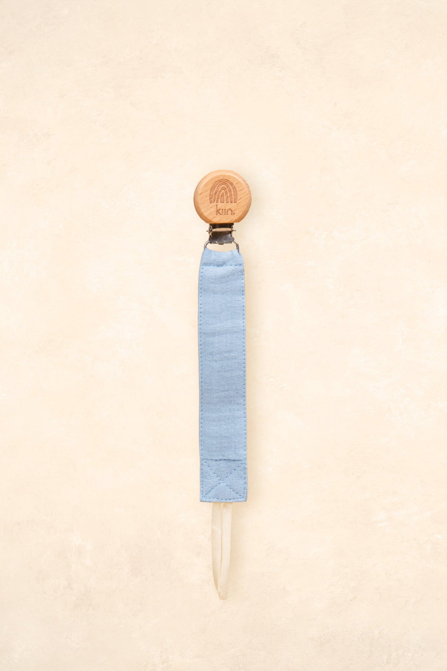Cotton Dummy Clip Dummies + Teethers Kiin ® Pastel Sky 
