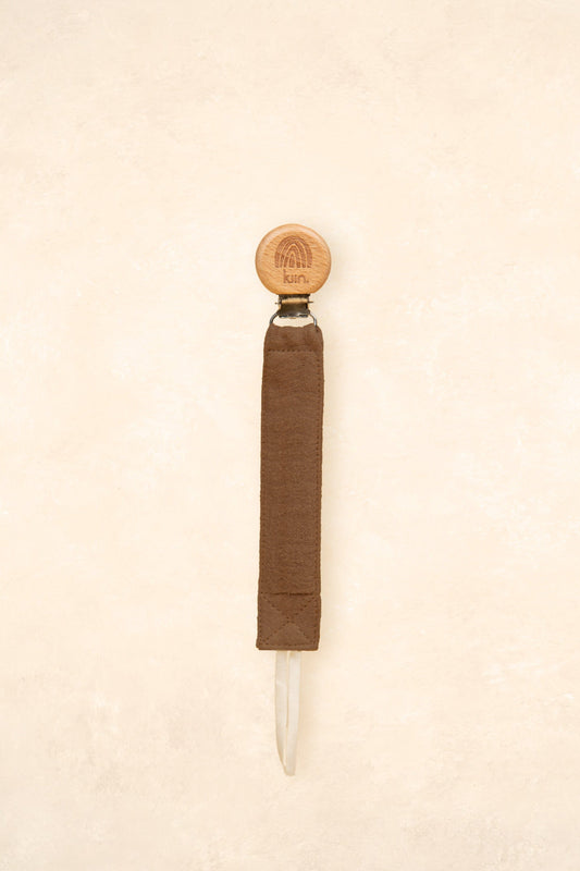 Cotton Dummy Clip Dummies + Teethers Kiin ® Umber 