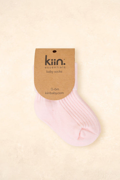Cotton Ribbed Baby Socks Clothing Kiin ® 