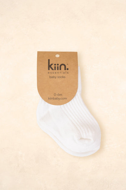 Cotton Ribbed Baby Socks Clothing Kiin ® 