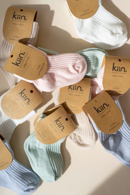 Cotton Ribbed Baby Socks Clothing Kiin ® 