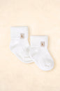 Cotton Ribbed Baby Socks Clothing Kiin ® Ivory 0 - 6 Months 