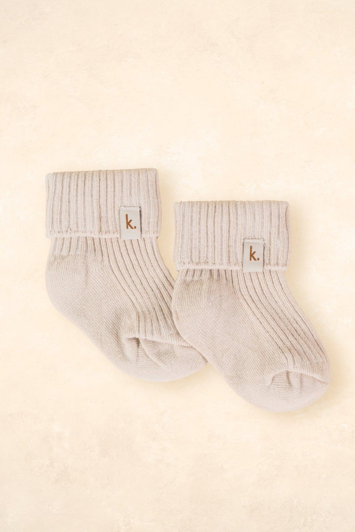 Cotton Ribbed Baby Socks Clothing Kiin ® Oat 0 - 6 Months 