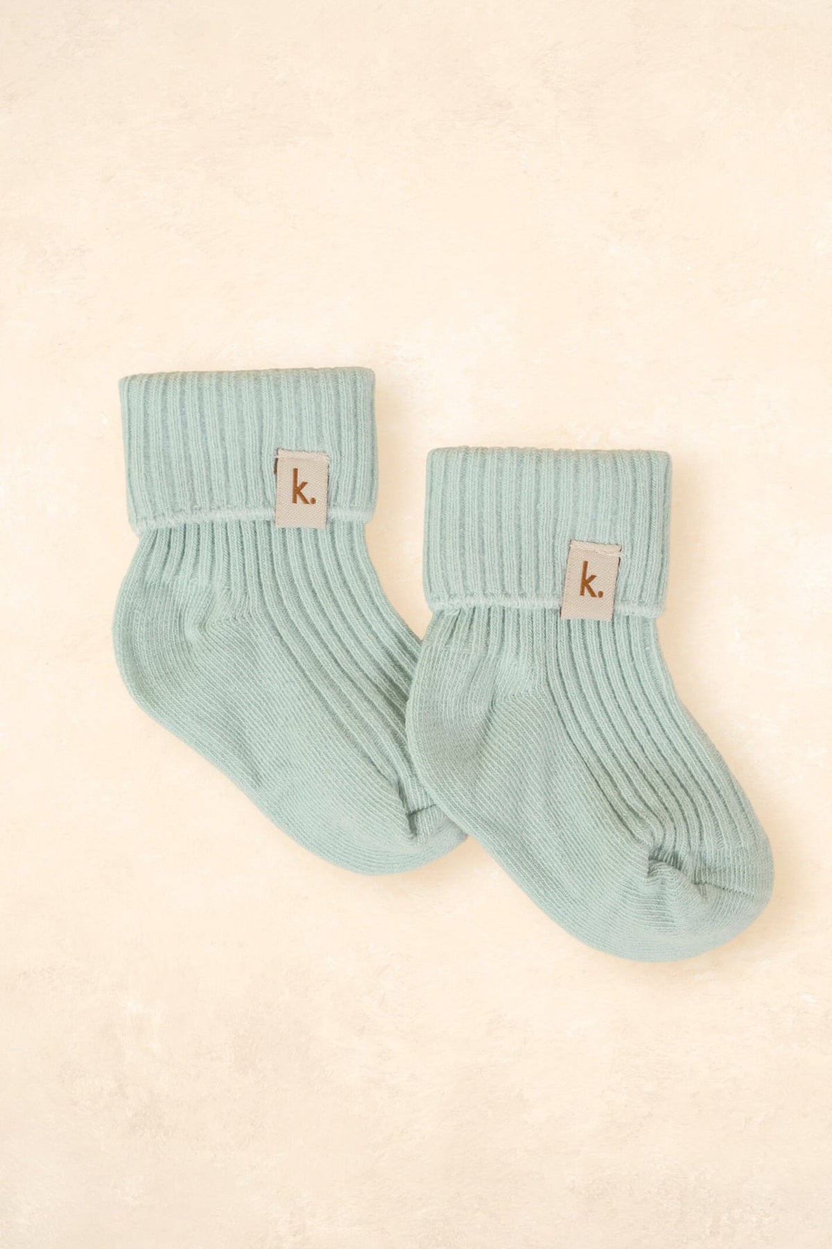 Cotton Ribbed Baby Socks Clothing Kiin ® Sage 0 - 6 Months 