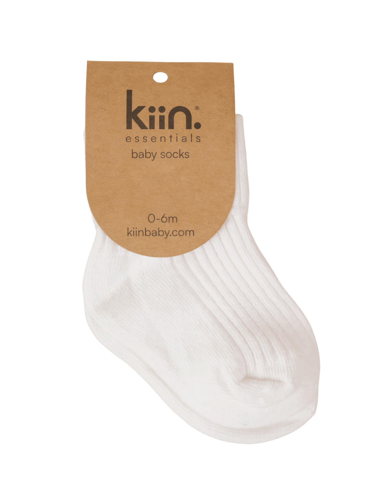 Cotton Ribbed Baby Socks - Ivory Clothing Kiin ® 