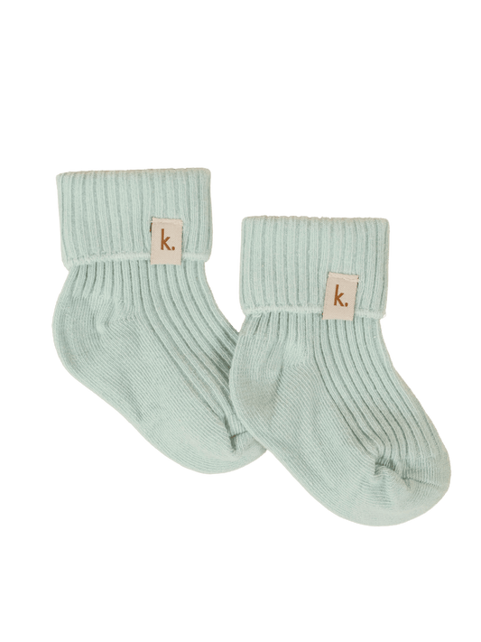 Cotton Ribbed Baby Socks - Sage Clothing Kiin ® 