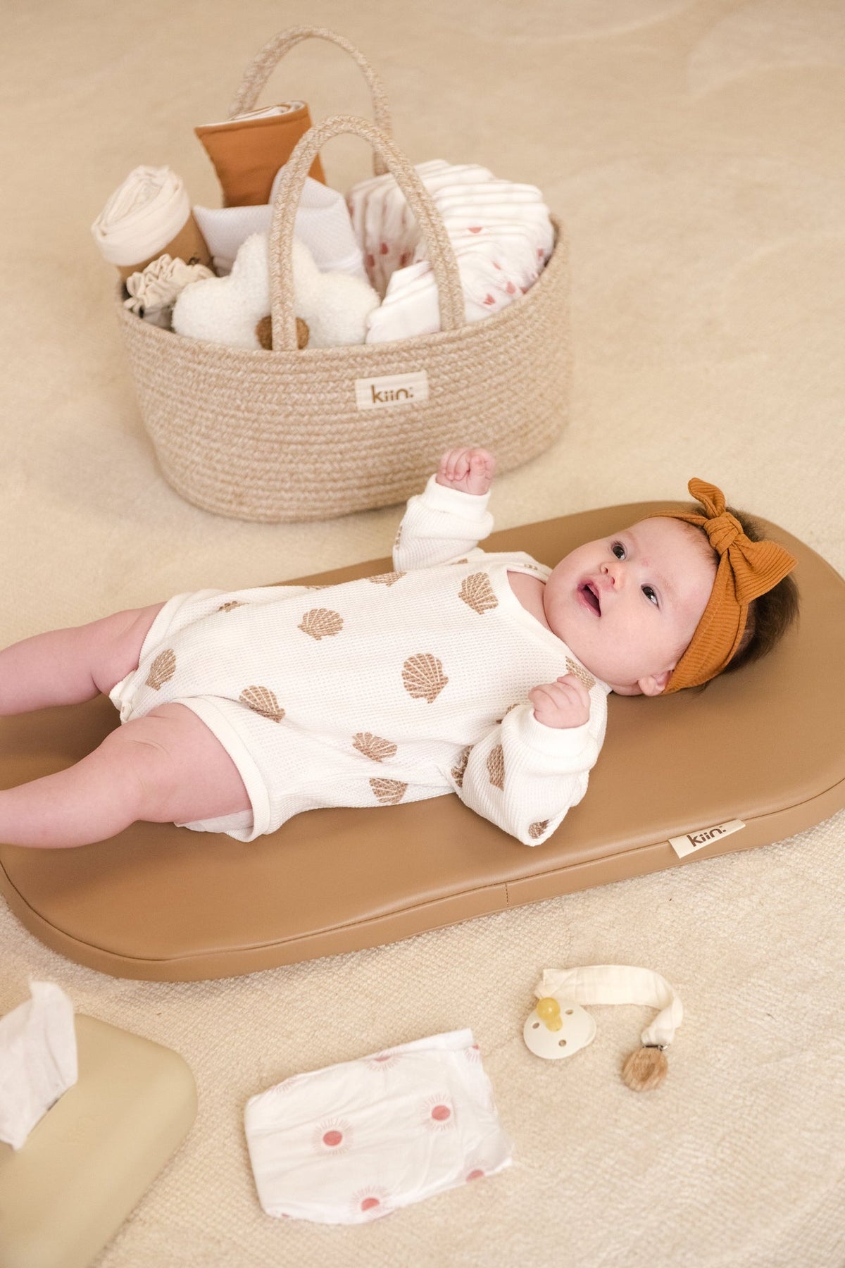 Cotton Rope Nappy Caddy Organiser Baby Baskets Kiin ® 