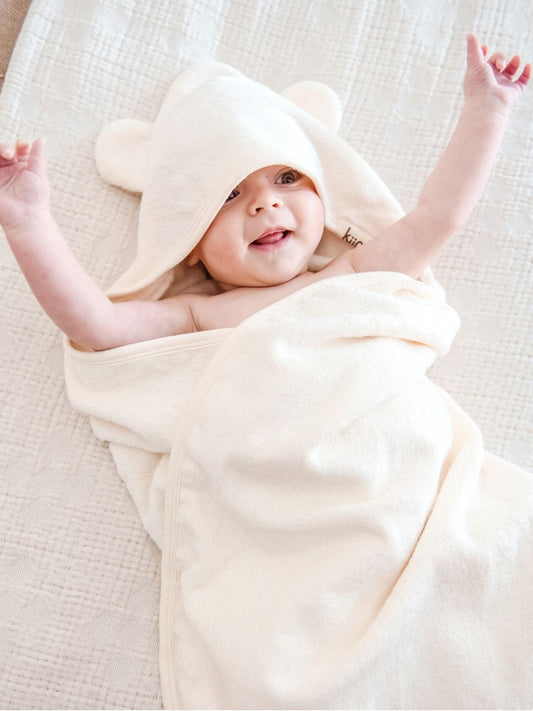 Hooded Towel - Ivory Towels + Wash Cloths Kiin ® 
