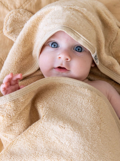 Hooded Towel - Oat Towels + Wash Cloths Kiin ® 