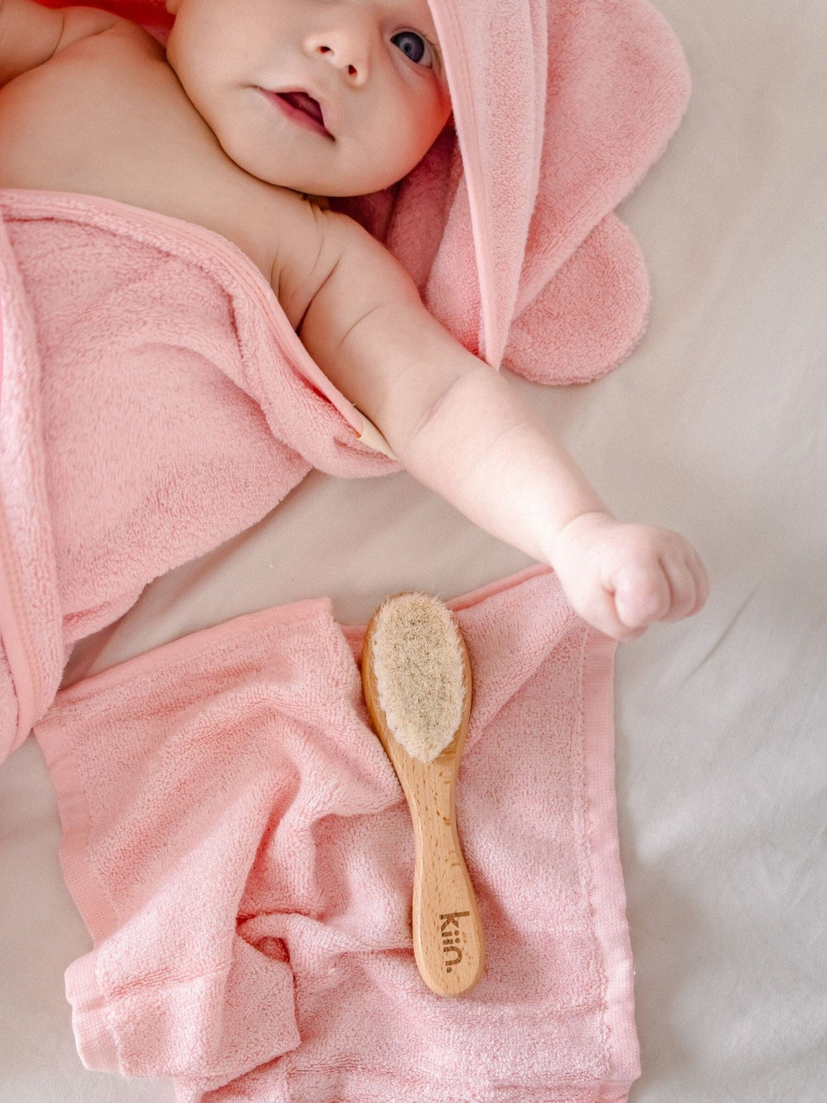 Hooded Towel - Peony Towels + Wash Cloths Kiin ® 
