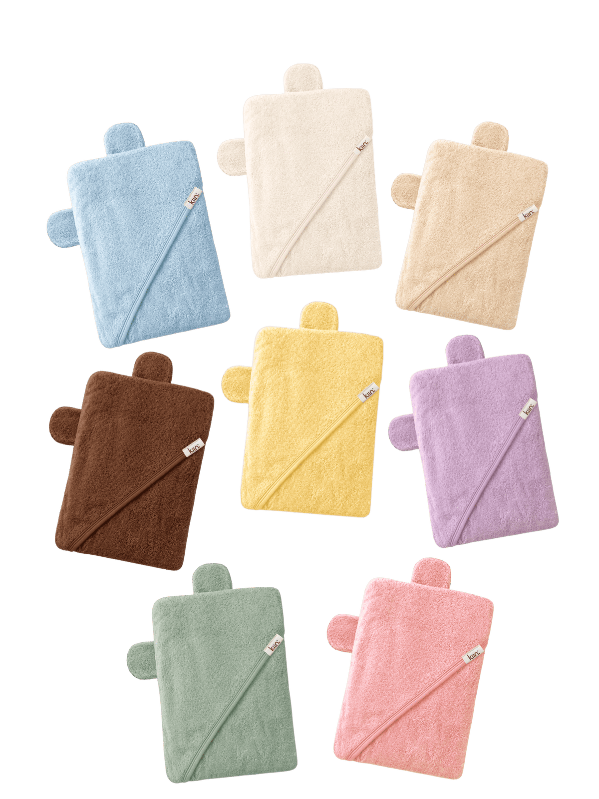 Hooded Towel - Sage Towels + Wash Cloths Kiin ® 