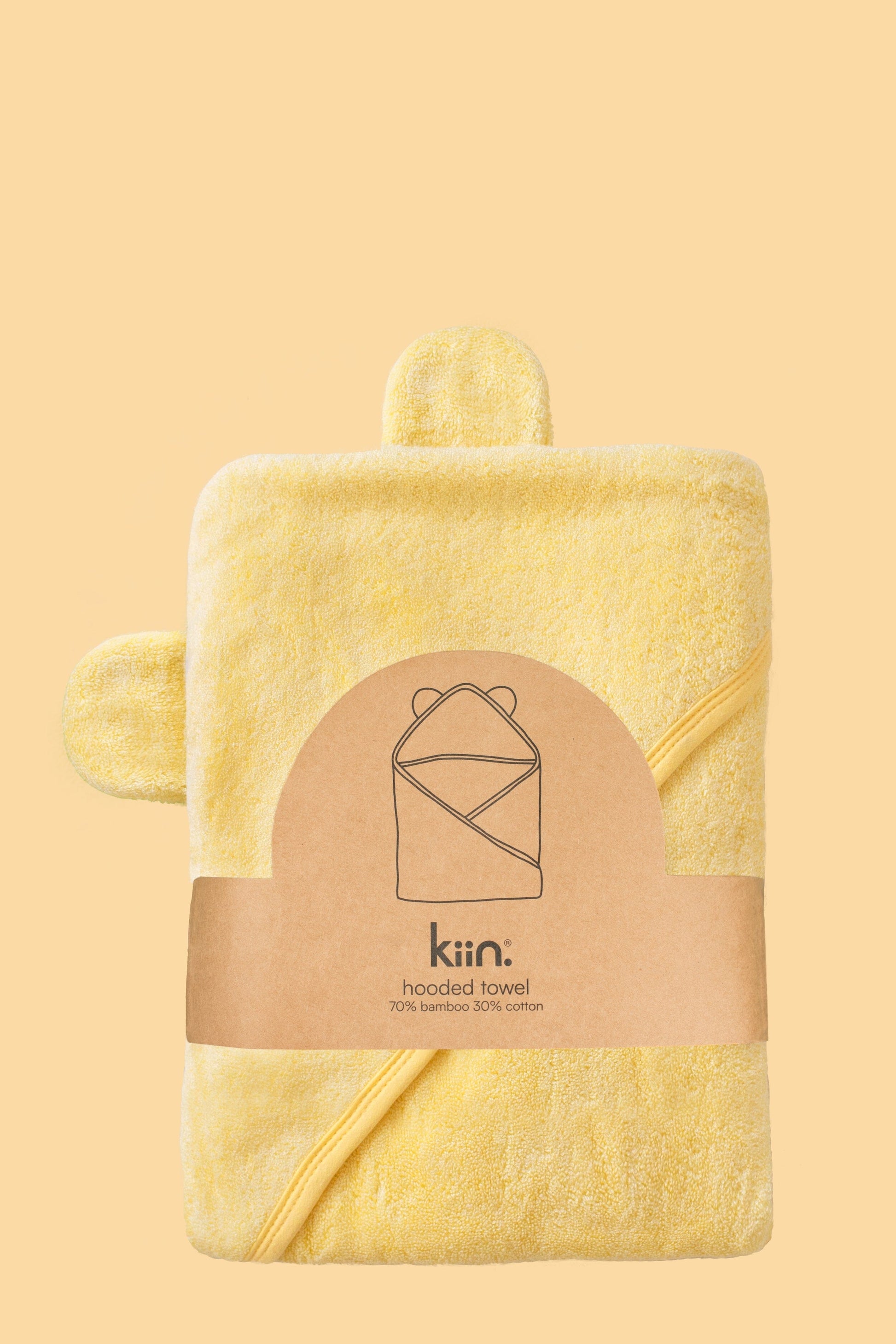 Hooded Towel Towels + Wash Cloths Kiin ® Buttercup 