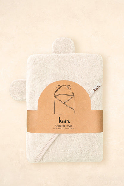 Hooded Towel Towels + Wash Cloths Kiin ® Ivory 