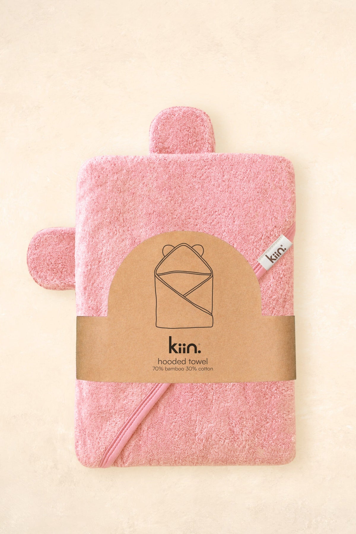Hooded Towel Towels + Wash Cloths Kiin ® Peony 