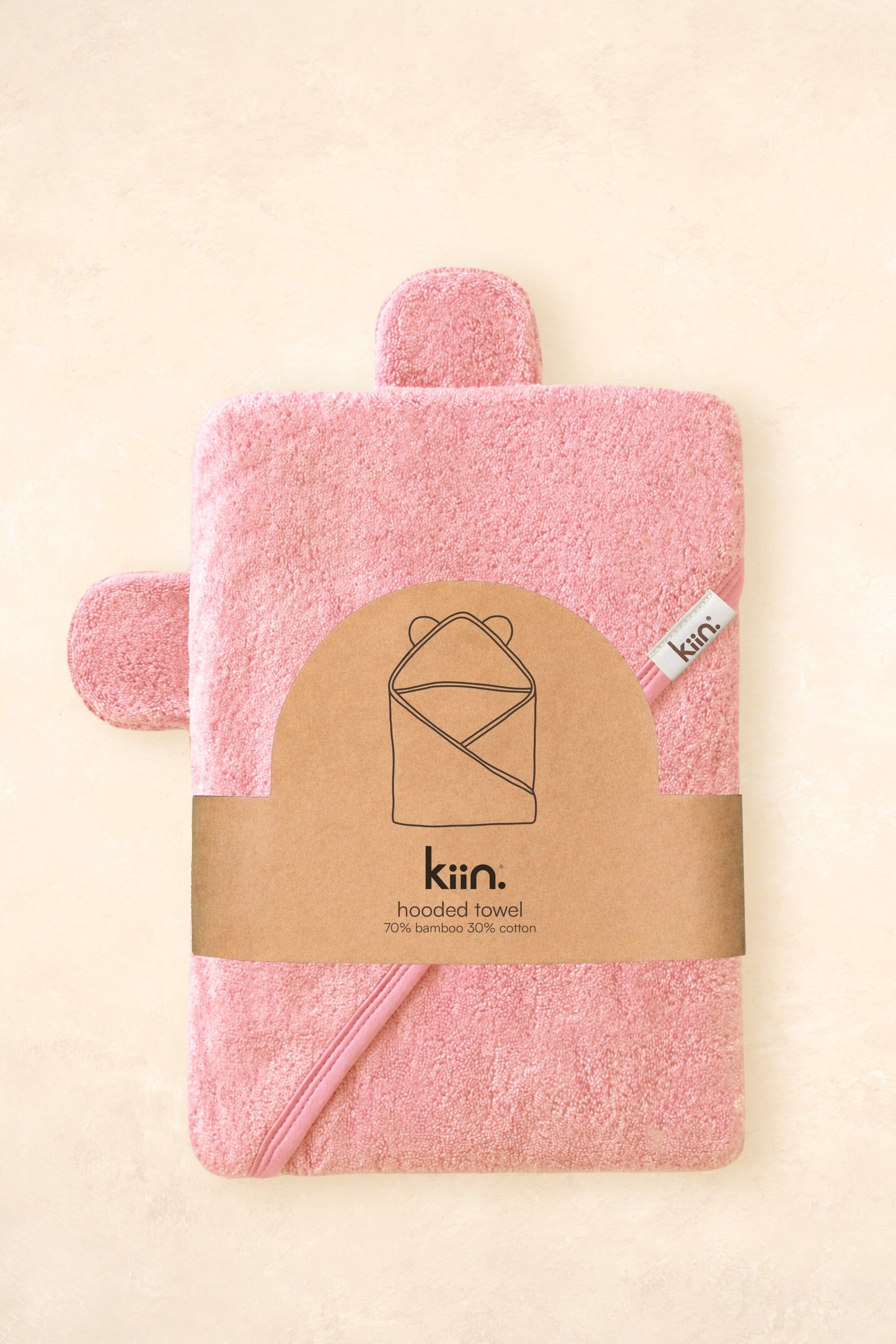 Hooded Towel Towels + Wash Cloths Kiin ® Peony 