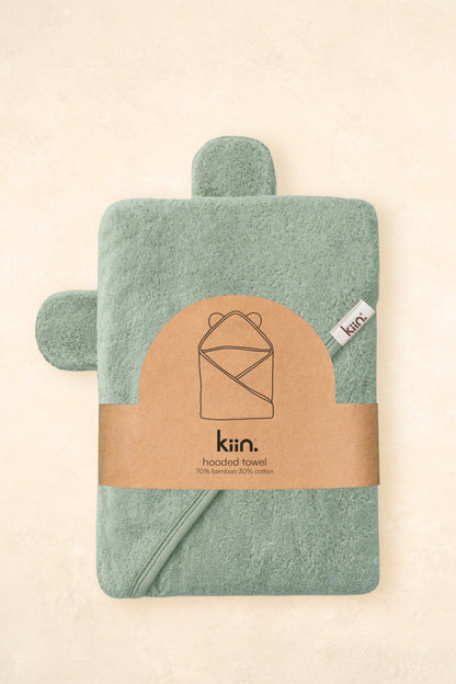 Hooded Towel Towels + Wash Cloths Kiin ® Sage 