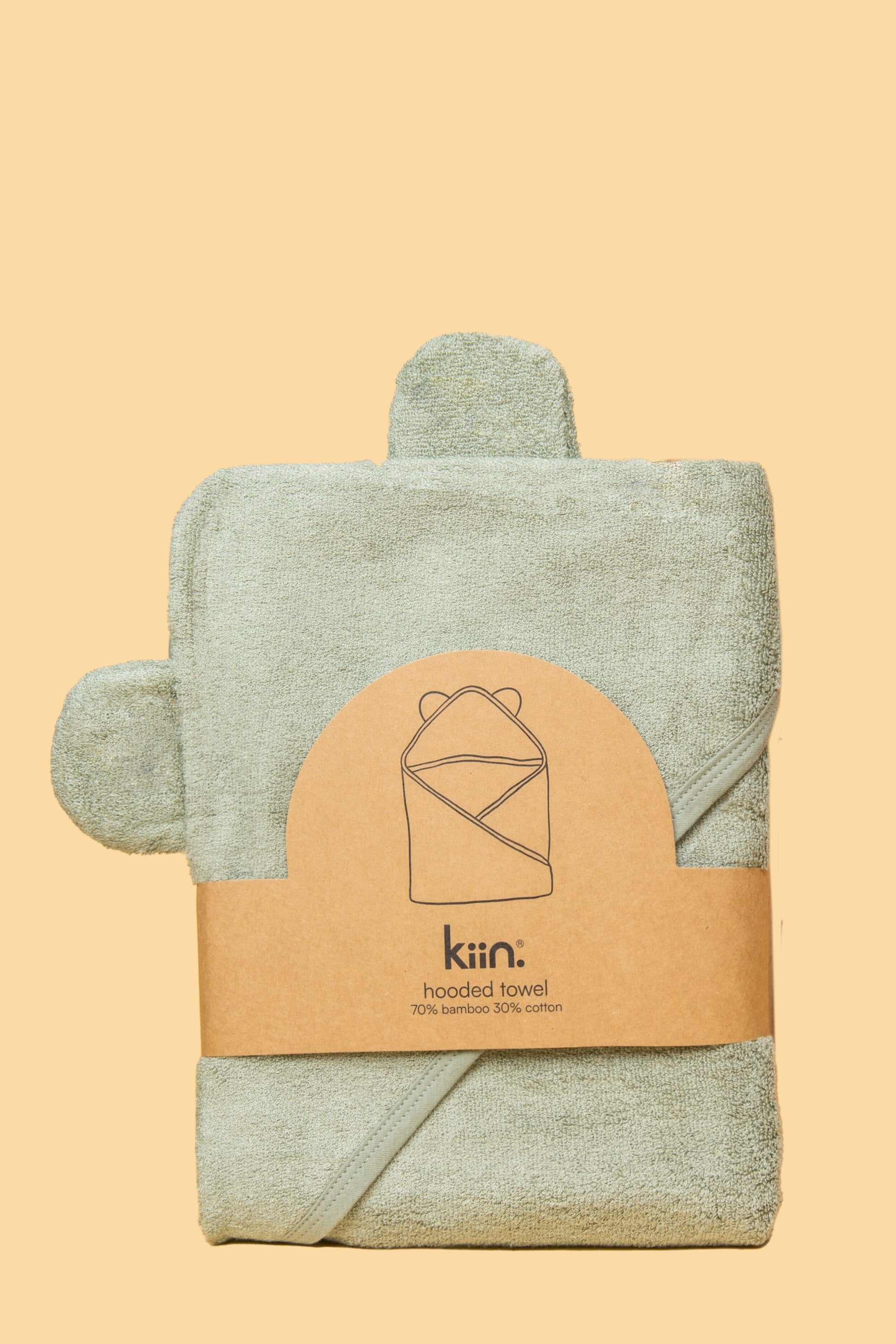 Hooded Towel Towels + Wash Cloths Kiin ® Sage 