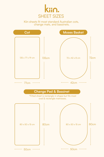 Organic Cot Sheet - OUTLET Sheets Kiin ® 