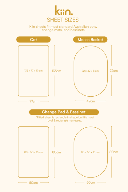 Organic Cot Sheet - OUTLET Sheets Kiin ® 