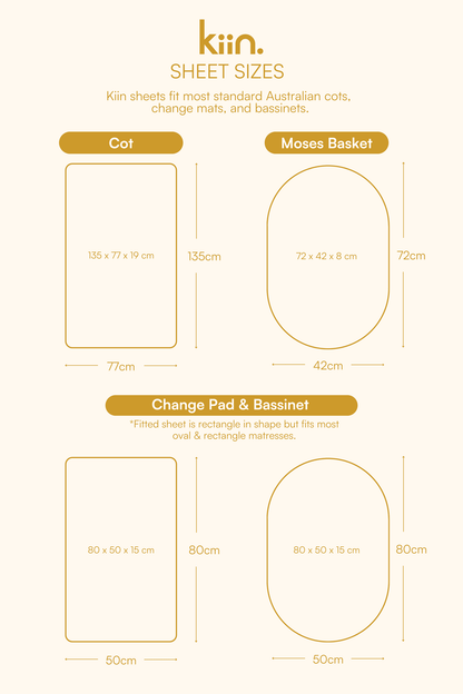 Organic Cot Sheet - OUTLET Sheets Kiin ® 