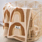 Organic Cotton Knitted Rainbow Blanket Blanket Kiin Baby 
