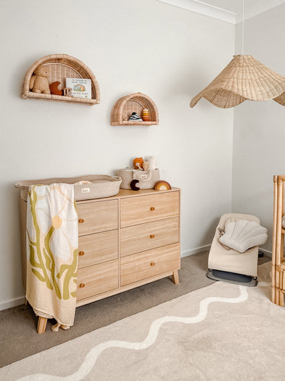 Organic Muslin Swaddle - Fleur (Limited Edition) Swaddles Kiin ® 