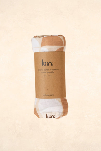 Organic Muslin Swaddle - Pebble (Limited Edition) Swaddles Kiin ® 
