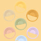 Rainbow Silicone Teether Dummies + Teethers Kiin ® 