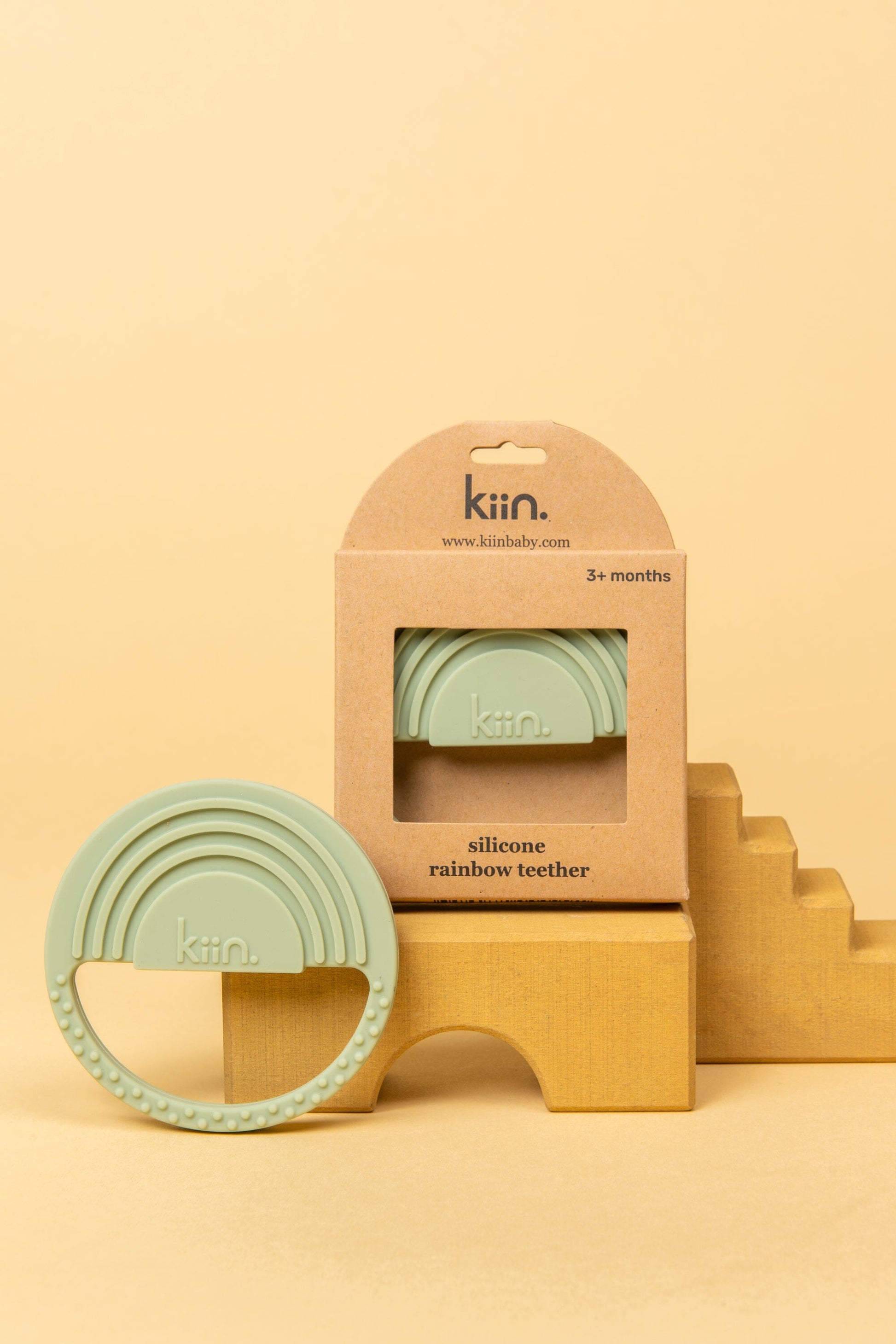 Rainbow Silicone Teethers Teether Kiin Baby Sage 