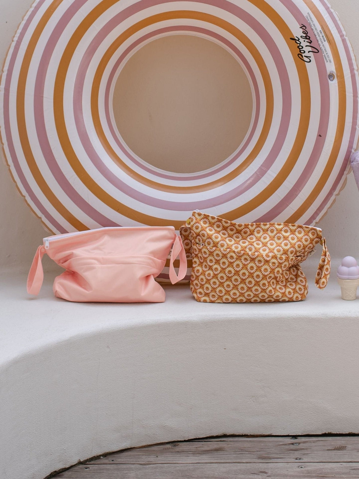Reusable Wet Bag - Peach Sunset Nappies + Nappy Bags Kiin ® 
