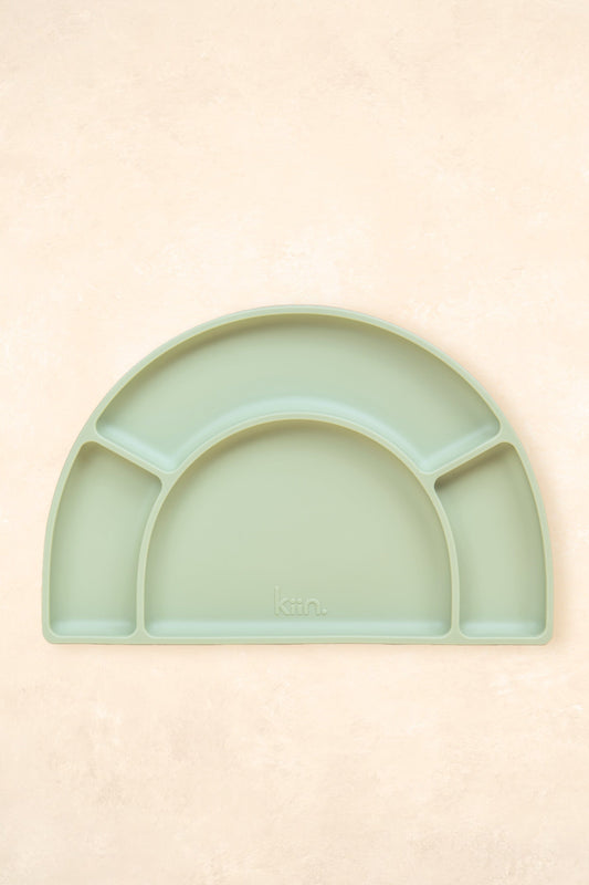 Silicone Divided Plate Bibs + Tableware Kiin ® Sage 