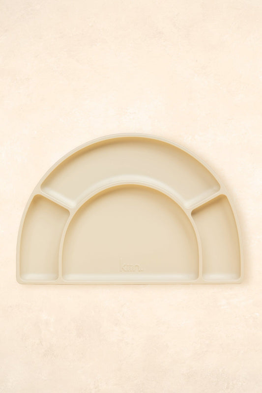 Silicone Divided Plate Bibs + Tableware Kiin ® Vanilla 
