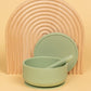 Silicone Suction Bowl with lid + Spoon Set Bibs + Tableware Kiin ® Sage 