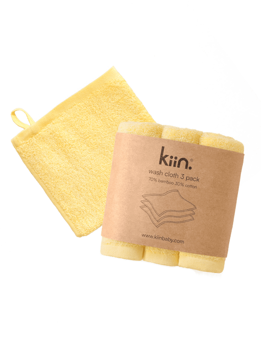 Wash Cloths 3 Pack - Buttercup Towels + Wash Cloths Kiin ® 