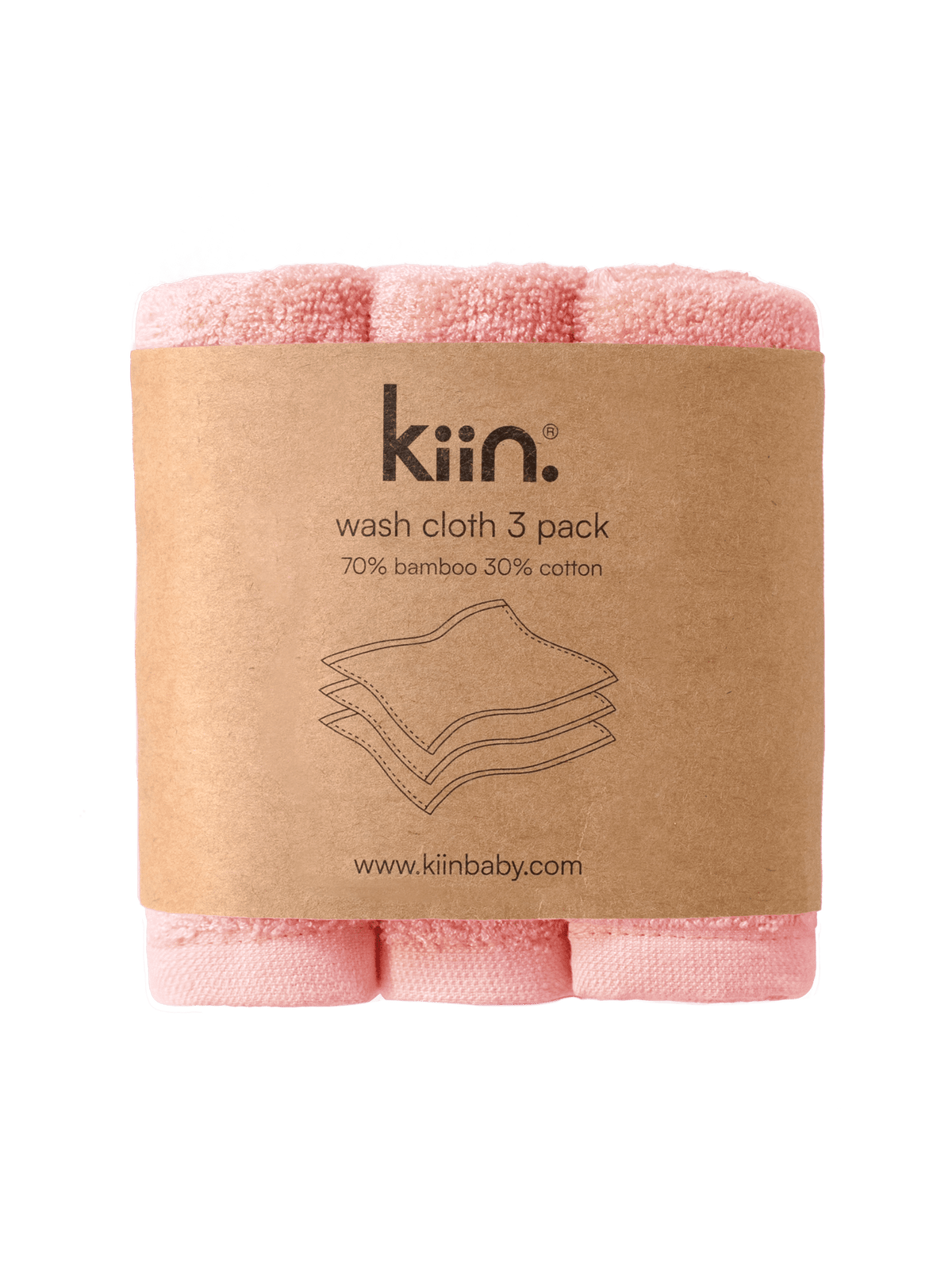 Wash Cloths 3 Pack - Peony Towels + Wash Cloths Kiin ® 