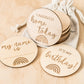 Wooden Milestone Discs Decor Kiin Baby 